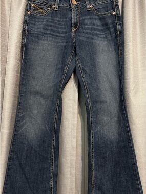 RealHer Dark Blue Flare Jeans with Contrast Stitching, Comfortable, summer deal